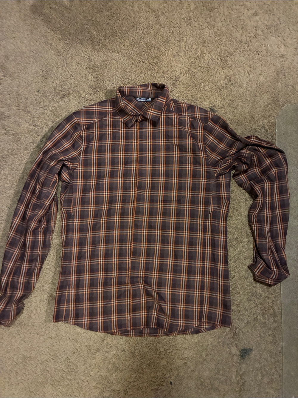 Arc'teryx Plaid Long-Sleeve Button-Up Shirt